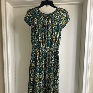Floral Green Dress
